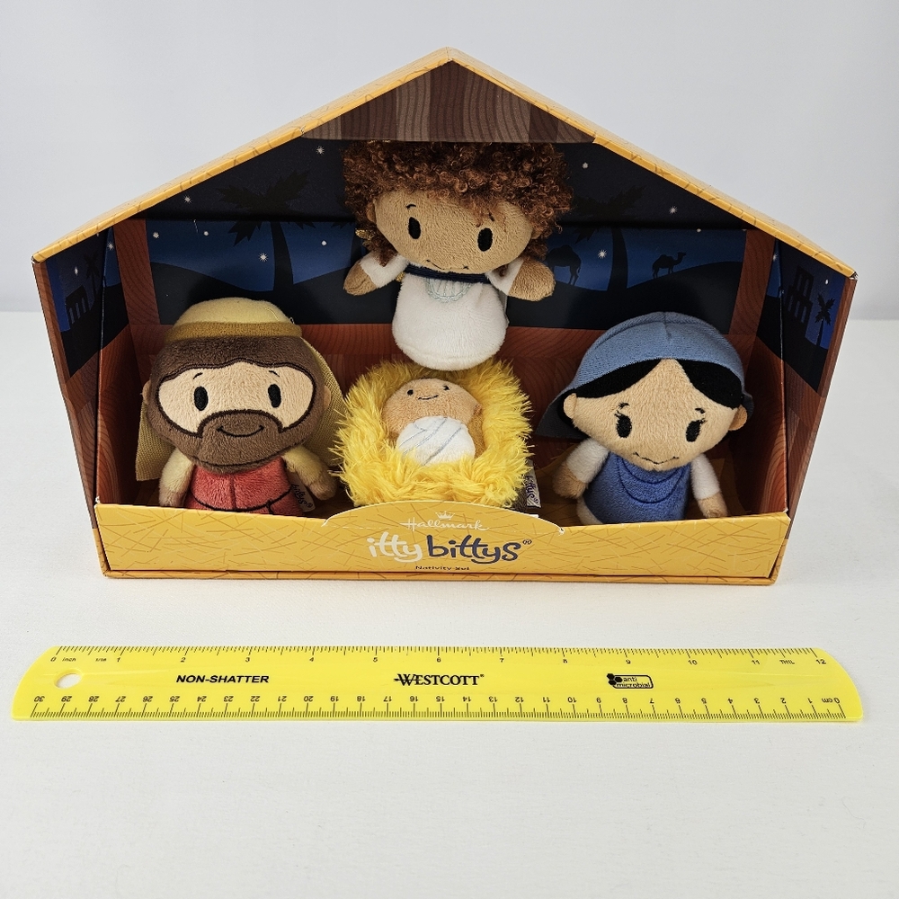 Hallmark Itty Bittys Nativity Set Plush Toys Holiday Christmas - Picture 10 of 12